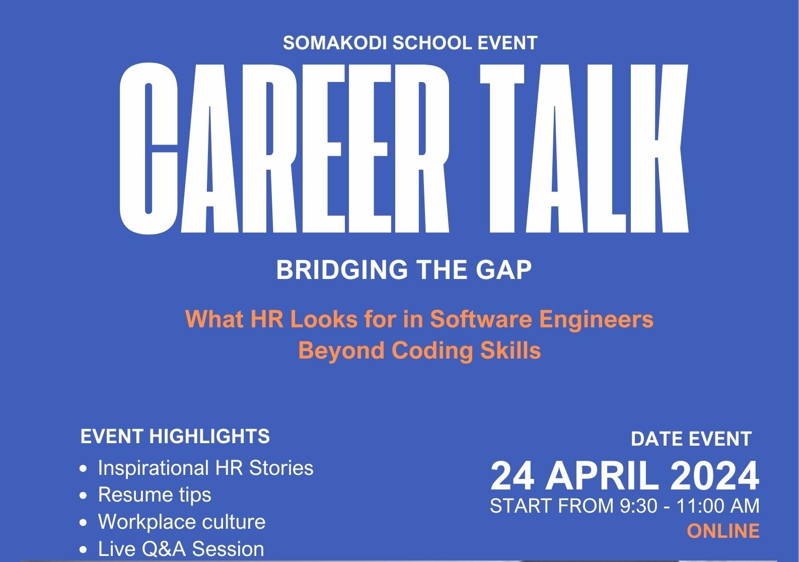 Career talk Session: Guest Churchil Adika